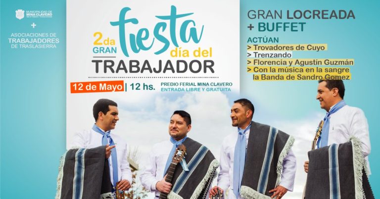 2da. GRAN FIESTA POR EL DIA DEL TRABAJADOR EN MINA CLAVERO CÓRDOBA