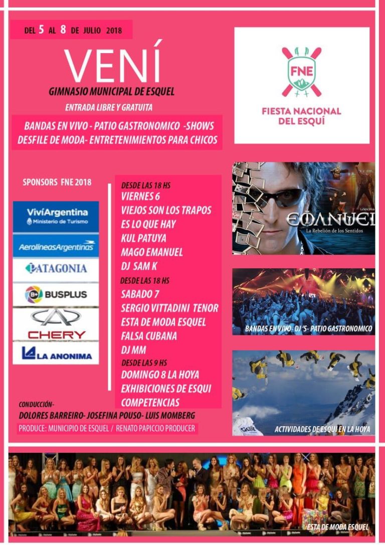 FIESTA NACIONAL DEL ESQUÍ EN ESQUEL CHUBUT