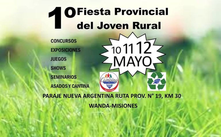 1° FIESTA PROVINCIAL DEL JOVEN RURAL EN WANDA MISIONES