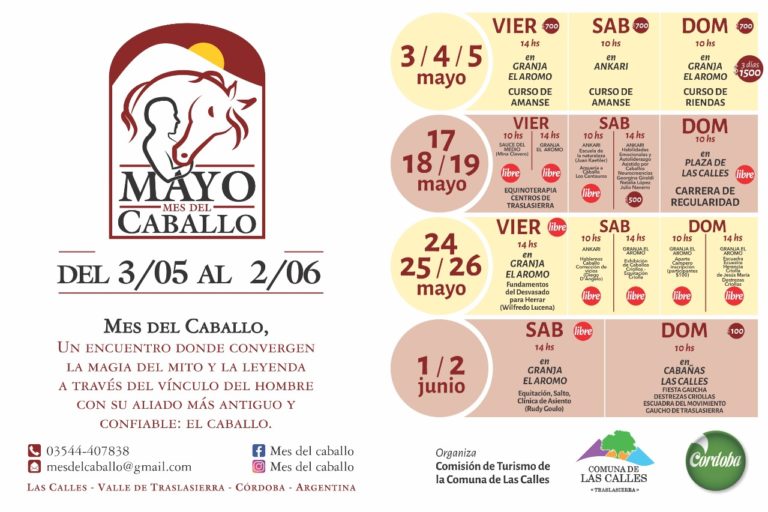 MES DEL CABALLO EN  COMUNA LAS CALLES TRASLASIERRAS