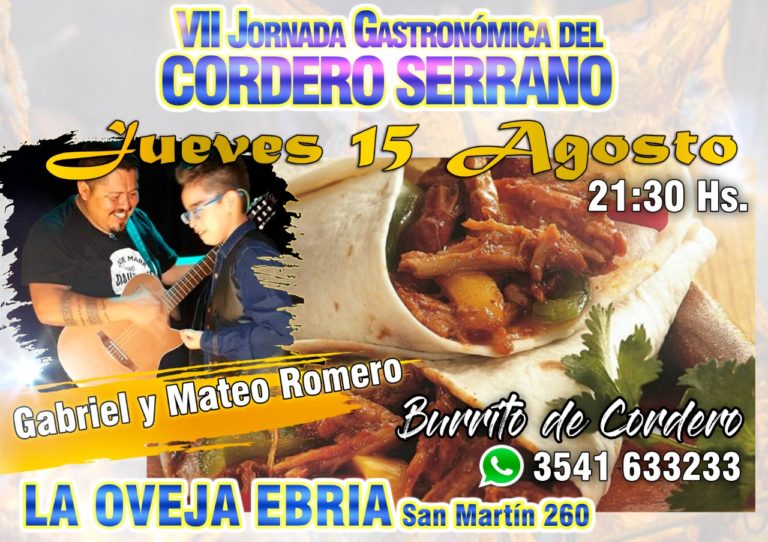 GRAN FIESTA SE ESPERA EN LA 7ma. JORNADA GASTRONÓMICA DEL CORDERO SERRANO EN TANTI CÓRDOBA