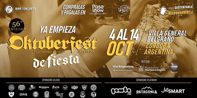 FIESTA NACIONAL DE LA CERVEZA OKTOBERFEST EN CÓRDOBA
